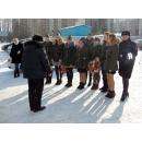 Песней «Катюша» студентки политеха и ГИБДД поздравили Бердск с 23 февраля