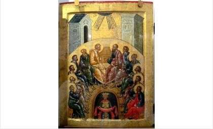 Сошествие Святого Духа на апостолов. Кирилло-Белозерский монастырь, 1497 г.
