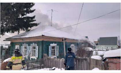 7 января сгорела баня на улице Некрасова